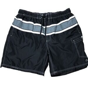Op Swim Trunks Men Size 40 Black Beach Board Shorts Mesh Liner Pocket Polyester